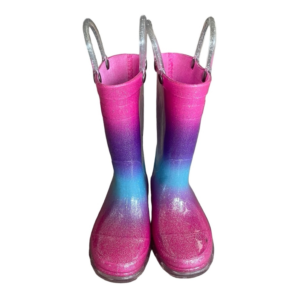 Toddler light up rain boots size 7